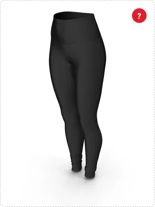 1off black high-waisted workout leggings